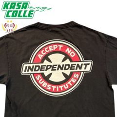 【INDEPENDENT】インディペンデント ロゴプリントTシャツ（ブラック）/ 90's / NHSタグ / Lサイズ相当