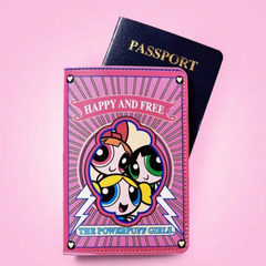 ☆輸入☆パワーパフガールズ　powerpuff girls パスポートケース　ピンク　キャラクター