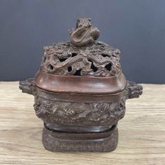 能作吉秀作 高岡銅器 獅子蓋 三足香炉 銅製 能作吉秀作 高岡銅器 獅子蓋 三足香炉 銅製 - メルカリ