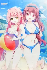 【中古】タペストリー [単品] 荒波杏＆世計絢花 描き下ろしB2タペストリー 「PS4/PS Vitaソフト かりぐらし恋愛 完全生産限定版」 同梱特典