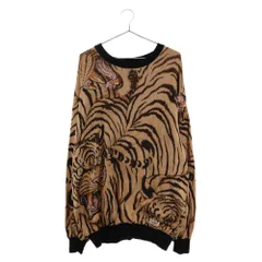 WACKO MARIA (ワコマリア) 22SS TIM LEHI KNIT JACQUARD SWEATER ティムリーハイ クルーネックジャガードニット  総柄セーター ブラウン - メルカリ