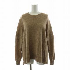 アーバンリサーチ ドアーズ URBAN RESEARCH DOORS ウールワイドクルーネックニット セーター プルオーバー サイドスリット 長袖 F 茶 ブラウン DR87-22M716 /NQ ■MA