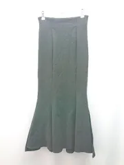 ◇ LAUIR ラウアー サイドスリット 無地 大人っぽい ロング マーメイド スカート サイズM ブラック レディース E  【1310130047714】