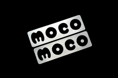 EE-718-2 MOCO 銀黒 アクリル2層 ステッカー 日産 モコ MG22S MG33S 前期 後期 モデリスタ 2枚1セット