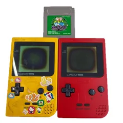 186000 ２点まとめ　ジャンク品 Nintendo 任天堂 ニンテンドウ GAME BOY Pocket ゲームボーイ ポケット MGB-001  イエロー　レッド