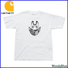 【新品】カーハート レディース 半袖Tシャツ CARHARTT WIP I030203 W' S/S GRIN T-SHIRT WHITE/BLACK 00AXX i030203-00axxWH