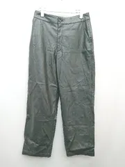 ◇ Ray BEAMS レイ ビームス フェイクレザー 無地 シンプル ワイド パンツ サイズ1 ブラック メンズ P  【1310020014918】