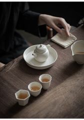 送料無料 草木灰 陶磁 茶壺 ティーポット 茶器MYZH44
