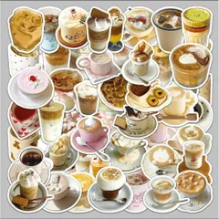 フレークシール韓国ステッカーカフェメニューお洒落可愛いまとめ売りデコレーション飾