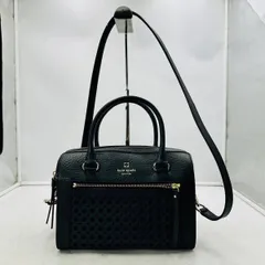 【❗️✨美品✨❗️】エレガント×実用的　Kate Spade パンチング 2WAYバッグ ブラック