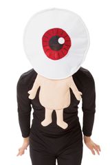 ゲゲゲの鬼太郎公式 目玉おやじ 目玉親父 かぶりもの 被り物 コスプレ アニメ 衣装 コスチューム  仮装 ハロウィン ユニセックス フリーサイズ 男女兼用 ホワイト