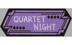 【中古】バッジ・ビンズ 美風藍(QUARTET NIGHTロゴ) 「劇場版 うたの☆プリンスさまっ♪ TABOO NIGHT XXXX トレーディングワッペン」 劇場グッズ