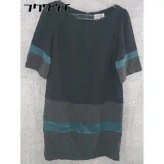 ◇ ESTNATION エストネーション 半袖 ミニ ワンピース サイズ36 ブラック グレー レディース 【中古】 【1102010005743】のサムネイル