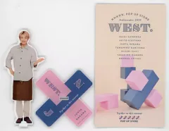 【中古】アクリルスタンド・アクリルパネル [台紙付き] 中間淳太(WEST.) アクリルスタンド アンバサダーグッズ2024 「×××××.POP UP STORE」