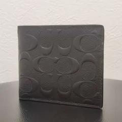 美品★COACH 3-IN-1 ウォレット シグネチャー レザー ブラック CR957 エンボス