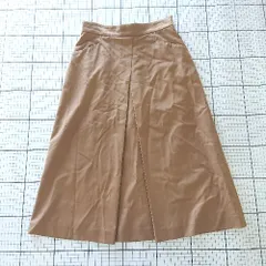 ◇ ⊂ MACKINTOSH PHILOSOPHY マッキントッシュフィロソフィー 膝下丈 フレア スカート サイズ36 キャメル系 レディース E  【1508260059602】