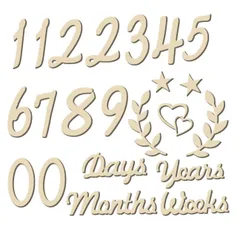 【数量限定】寝相アート 月齢フォトグッズ 撮影用 出産祝い ベビー用品 成長記録 新生児 記念日フォト ニューボーンフォト 赤ちゃん マンスリーカード 飾り付け レターバナー 天然木製 (22枚 月齢フォト 星) lollipopk