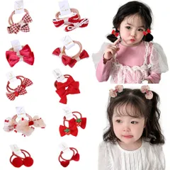 【迅速発送】ヘアゴム 子供 20本セット こども ヘアゴム 赤ちゃん 髪ゴム 女の子 リボン 花 蝶結び ベビーヘアゴム 髪飾り 可愛い ヘアアクセサリー 出産 誕生日 お祝い ギフト 保育園(レッド)