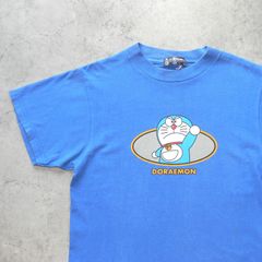 【90s】"ドラえもん" official BANDAI brue T-shirt vintage