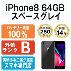 送料込 完動美品 オマケ付★Apple iPhone8 64GB スペースグレイスマートフォン本体