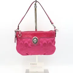 新品同様 コーチ ナイロン ピンク シルバー金具 ハンドバッグ/ポーチ TCY 2000000 NSK