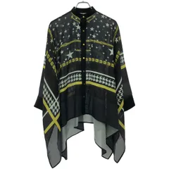 THE RERACS ザ リラクス 20SS スカーフ柄 スクエアブラウスシャツ 20SS-REBL-217L ブラック Fのサムネイル