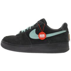 NIKE (ナイキ) ×TIFFANY&CO AIR FORCE 1 LOW 1837 BLACK ティファニー エアフォース1 ローカットスニーカー ブラック/ブルー US11/29.0cm DZ1382-001