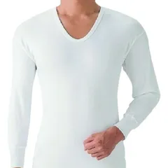 グンゼ　やわらか肌着長袖Ｕ首２枚組Ｌ