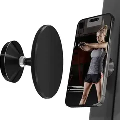 【新着商品】磁気フィットネスフォンマウント ホルダー マグネット式 携帯電話 ホルダー スマホ マグネット ホールド Magsafe対応 両側ダブル マグネット タイプ スマホスタンド 360?回転 角度調整 gym holder ジムホルダー 強力磁石付 0