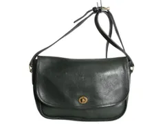 【お得なクーポン配布中!】 USA製 オールドコーチ 本革 レザー ショルダーバッグ / COACH レザーバッグ コーチ レディース メンズ レアカラー 斜めがけ 肩掛け 牛革 緑