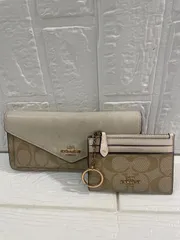 I【まとめ売り】COACH コーチ 長財布&パスケース 2点まとめ レディース ヴェンテージ ブランド 普段使い