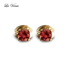 マラヤガーネット　14kgf　天然石ピアス/イヤリング　ドラゴンガーネット マラヤガーネット 14kgf 天然石ピアス/イヤリング ドラゴンガーネット