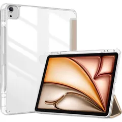 【特価商品】Air 13 iPad ケース 2024 M2 ペン収納 iPad Pro 12.9 ProCase 6世代/5世代/4世代/3世代 ケース Pencil Pro/USB-C対応 耐衝撃 自動ウェイク/スリープ（スターライト）