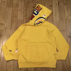 プルオーバー シャーク パーカー Lサイズ イエロー a bathing ape BAPE shark pullover hoodie エイプ ベイプ アベイシングエイプ