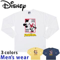 ディズニー 長袖 Tシャツ メンズ ミッキー マウス ワイド ミニー グッズ DY1-3914B