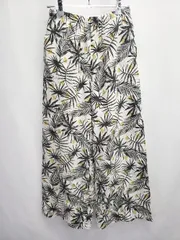 ◇ ⊂ URBAN RESEARCH ITEMS リネン混 イージーパンツ サイズＭ ホワイト ブラック イエロー レディース E  【1506110001160】