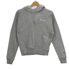 00's Champion/00年代 チャンピオン REVERSE WEAVE リバースウィーブ パーカー フーディ 00年代ヴィンテージ 単色タグ ワンポイント刺繡 Honduras製 メンズ XS グレー