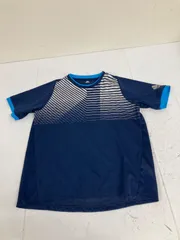 送料無料★adidas climacool アディダス★半袖Tシャツ　トップス　ネイビー★キッズ　子供 160    #71023sj75
