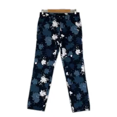 美品 PEARLY GATES パーリーゲイツ ペイントカモ柄ストレッチパンツ 抽象的 オールシーズン パンツ コットン/ポリウレタン ネイビー メンズ 4(M) ゴルフウェア【古着】【中古】【送料無料】のサムネイル