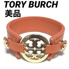 美品　TORY BURCH　トリーバーチ　ブレスレット　レザー　ビッグロゴのサムネイル