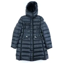 モンクレール エルミンヌ フードダウンコート レディース 黒 0 MONCLER