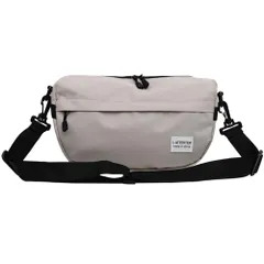 [FUPUTWO] ショルダーバッグ メンズ 斜めがけ 軽量 小さめ スリングバッグ 無地 ナイロン (グレー) [グレー]