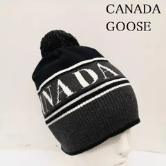 カナダグース　ニット帽　ビーニー　ロゴワッペン　O/S カナダグース ニット帽 ビーニー ロゴワッペン O/S
