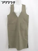◇ chocol raffine robe ショコラ フィネ ローブ ノースリーブ 膝下丈 ワンピース サイズ F カーキ レディース  【1106110004200】