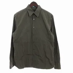 ポールスミス PAUL SMITH 美品 PS シャツ 長袖 コットン ストライプ 刺繍 グレー系 M ■SM3のサムネイル