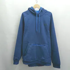 ◇ ⊇ UNDER ARMOUR アンダーアーマー ワンポイントロゴ 長袖 スウェットトレーナー サイズ3XL ブルー系 メンズ E  【1503310015218】