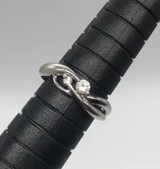 ✨高級ダイヤモンド✨ D0.10 pt900 プラチナリング ７号