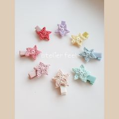 小さな星のヘアクリップ
