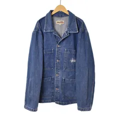 ステューシー STUSSY デニムジャケット Gジャン カバーオール ワークジャケット L インディゴ 115570のサムネイル