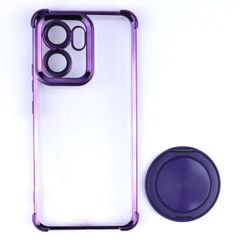 OPPO Reno13 A ケース スマホリング 付き 耐衝撃 薄型 ソフト ケース 【Color】パープル